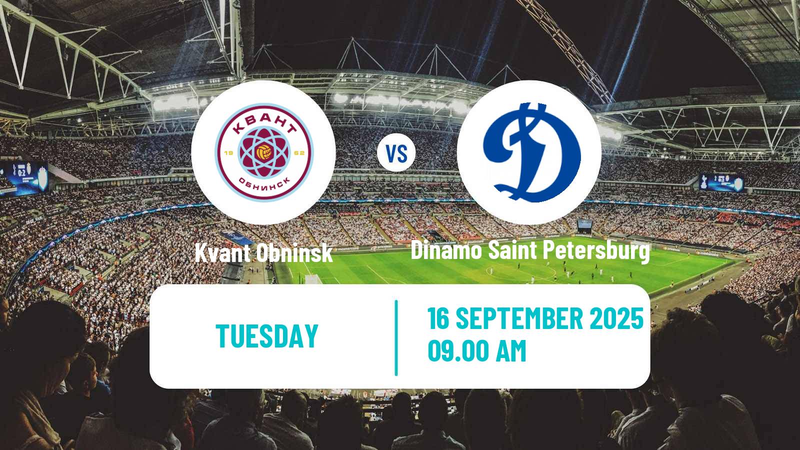 Soccer FNL 2 Division B Group 3 Kvant Obninsk - Dinamo Saint Petersburg