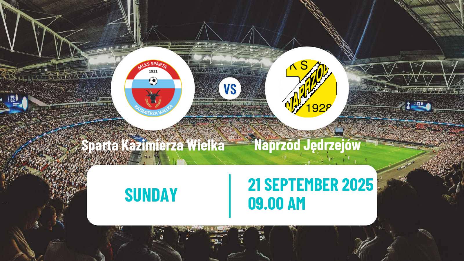 Soccer Polish Division 3 - Group IV Sparta Kazimierza Wielka - Naprzód Jędrzejów