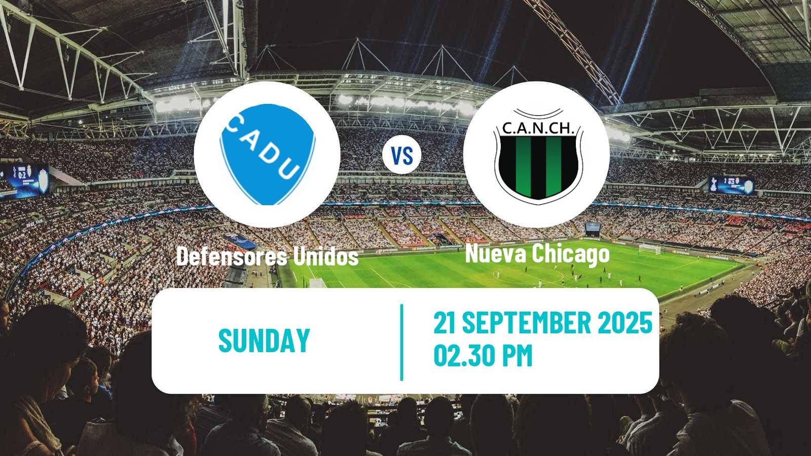 Soccer Argentinian Primera Nacional Defensores Unidos - Nueva Chicago