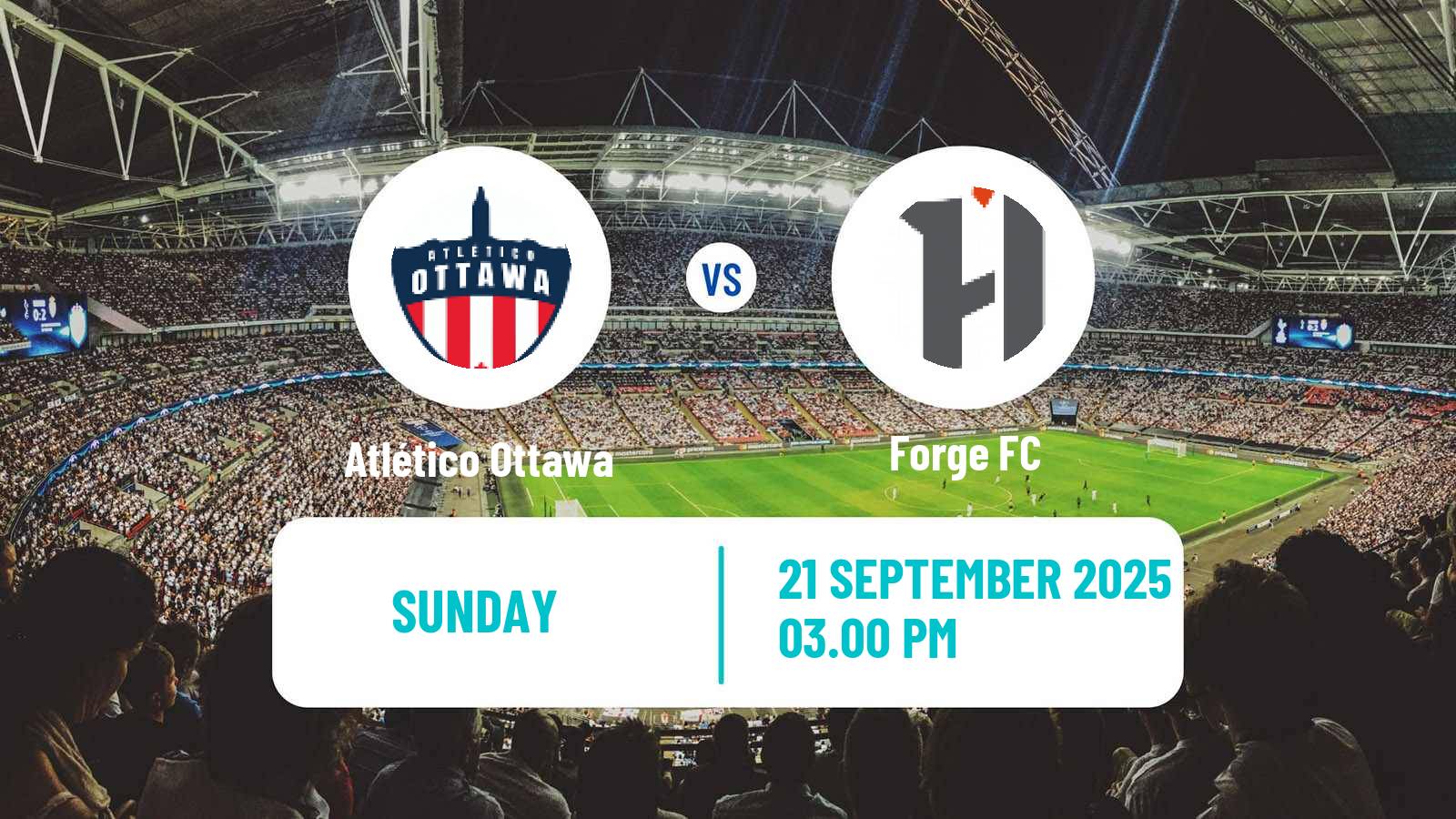 Soccer Canadian Premier League Atlético Ottawa - Forge