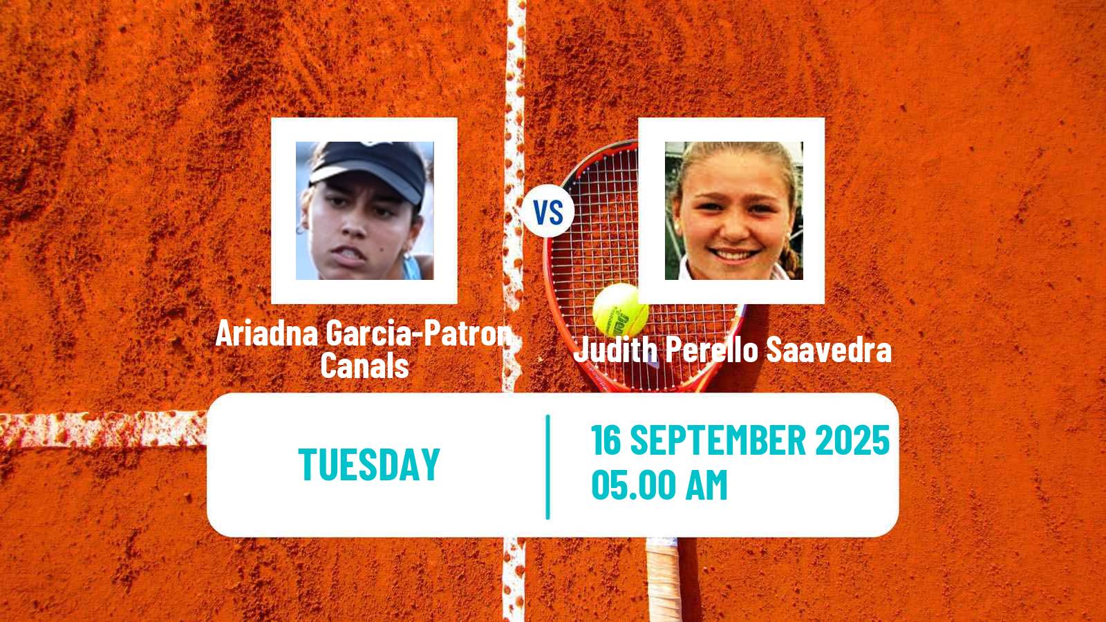 Tennis ITF W15 Ceuta Women Ariadna Garcia-Patron Canals - Judith Perello Saavedra