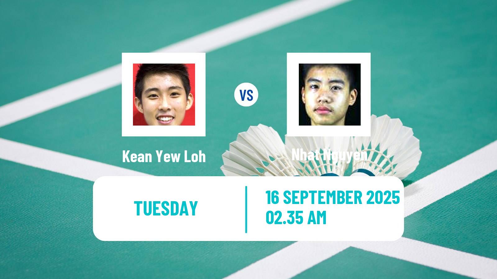 Badminton BWF World Tour China Masters 3 Men Kean Yew Loh - Nhat Nguyen