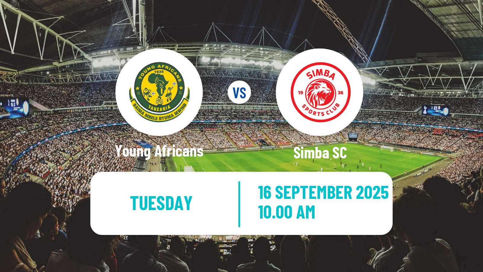 Soccer Tanzanian Community Shield Young Africans - Simba