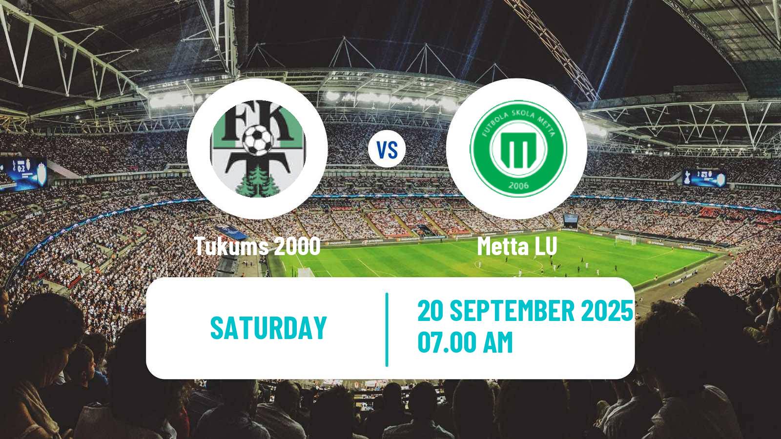 Soccer Latvian Virsliga Tukums 2000 - Metta LU
