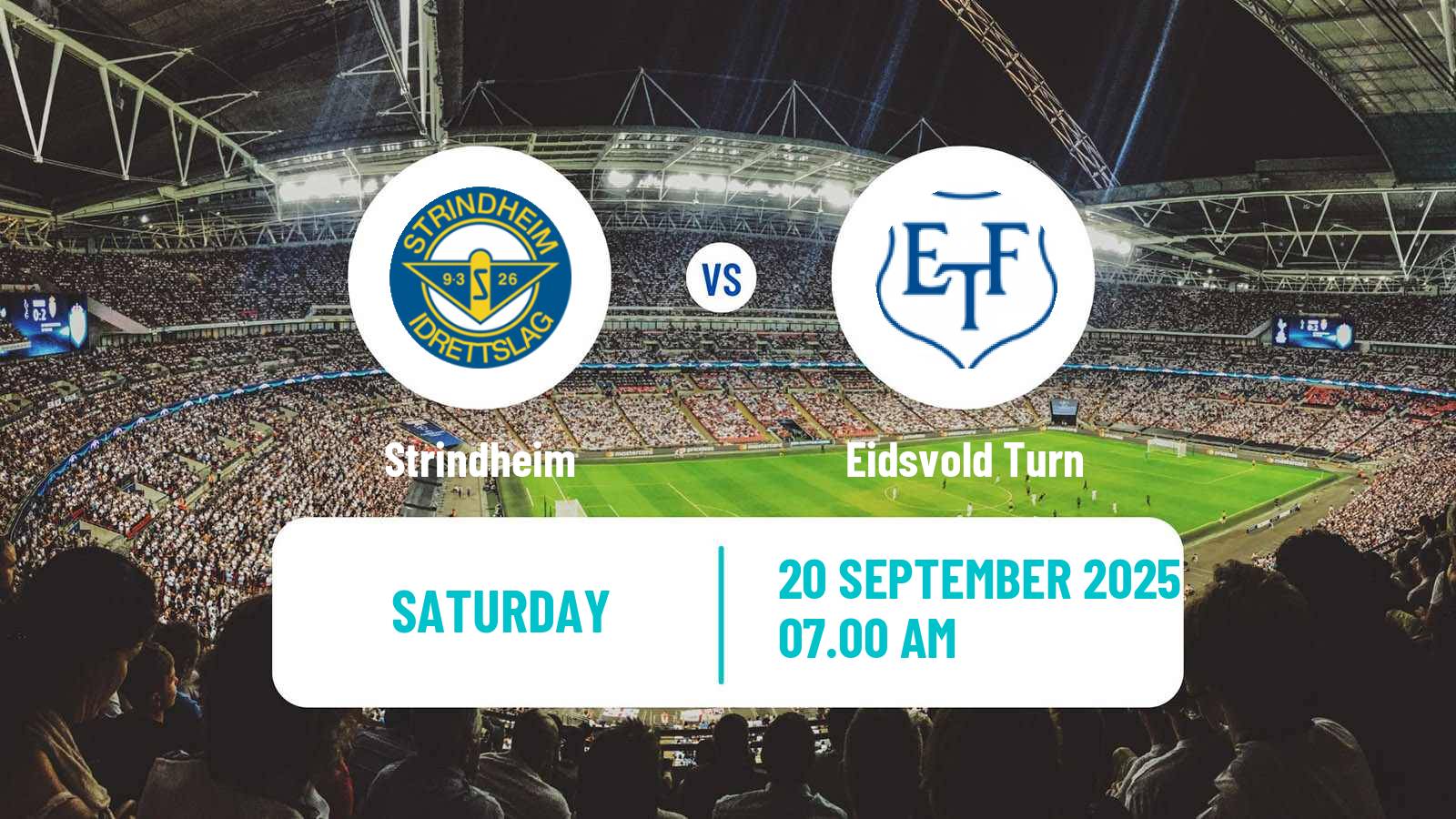 Soccer Norwegian Division 2 - Group 2 Strindheim - Eidsvold Turn