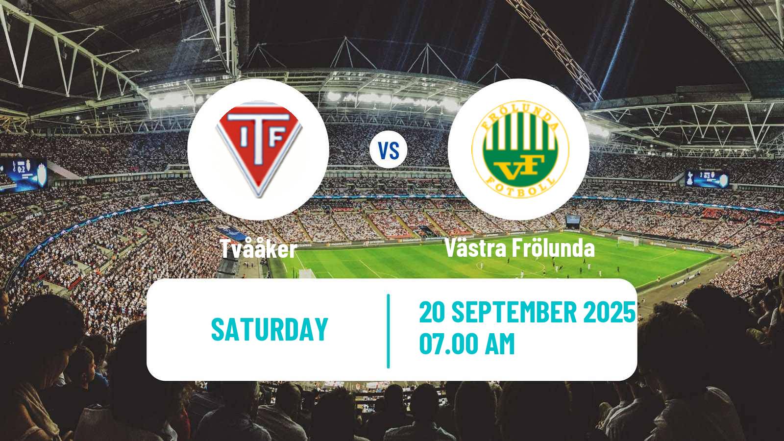 Soccer Swedish Division 2 - Västra Götaland Tvååker - Västra Frölunda