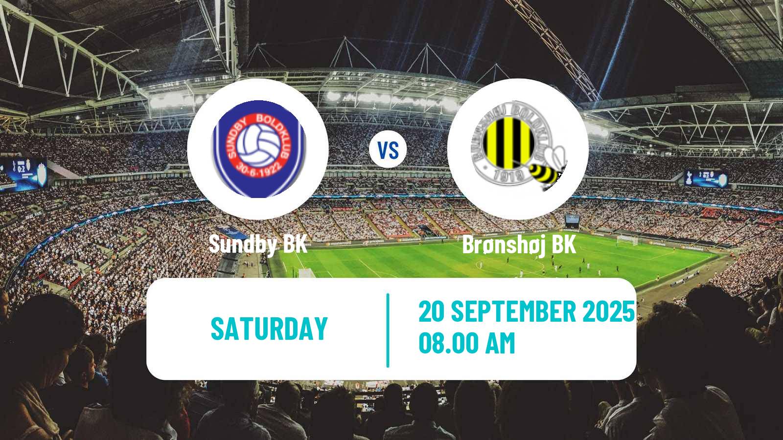 Soccer Danish 3 Division Sundby - Brønshøj BK