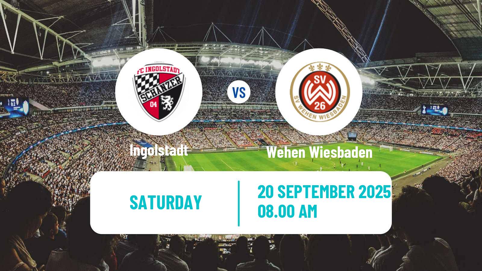 Soccer German 3 Bundesliga Ingolstadt - Wehen Wiesbaden