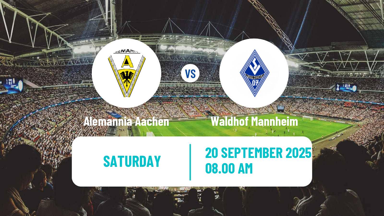 Soccer German 3 Bundesliga Alemannia Aachen - Waldhof Mannheim