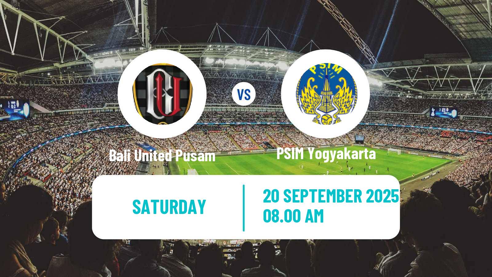 Soccer Indonesian Liga 1 Bali United Pusam - PSIM Yogyakarta