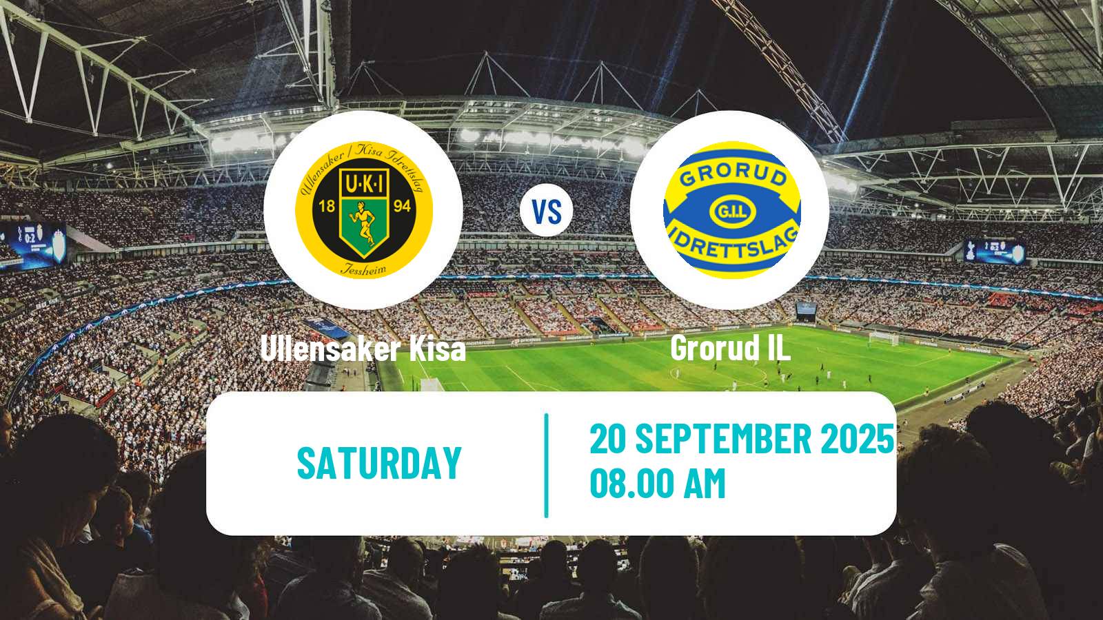 Soccer Norwegian Division 2 - Group 2 Ullensaker Kisa - Grorud