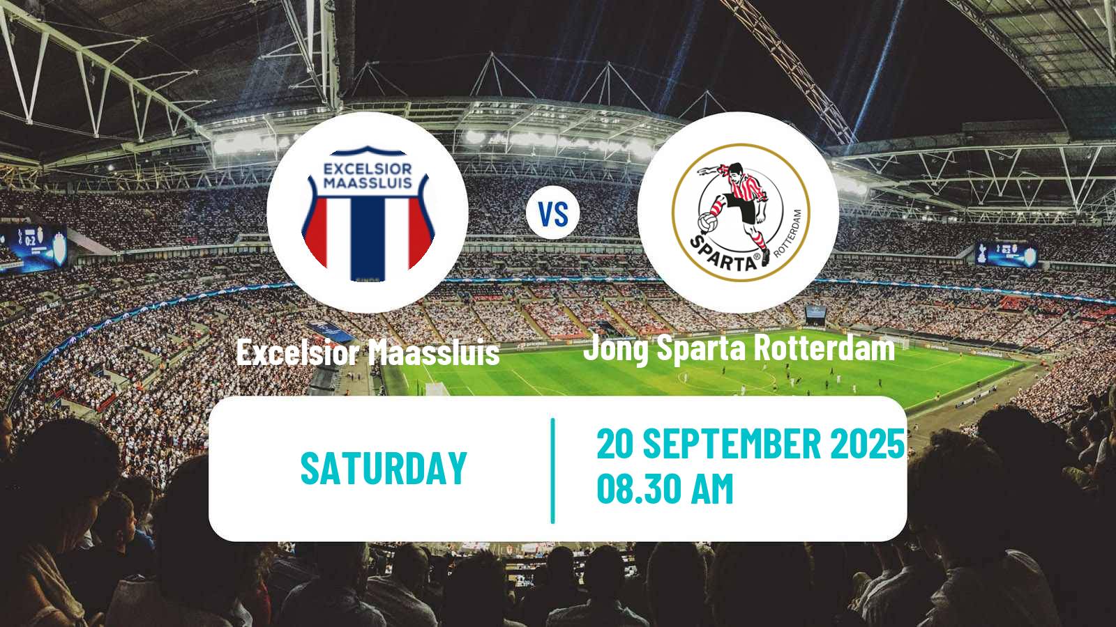 Soccer Dutch Tweede Divisie Excelsior Maassluis - Jong Sparta Rotterdam