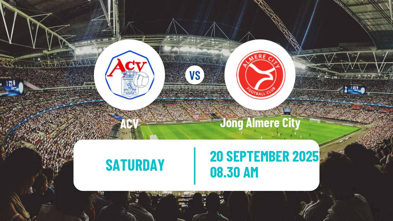Soccer Dutch Tweede Divisie ACV - Jong Almere City