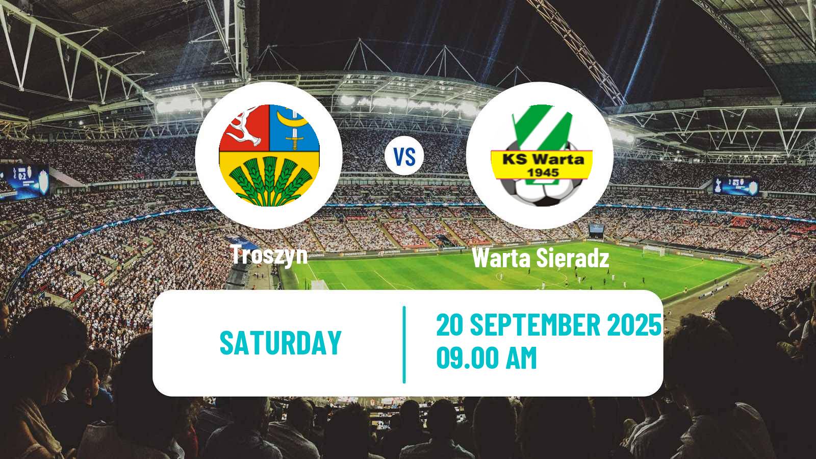 Soccer Polish Division 3 - Group I Troszyn - Warta Sieradz