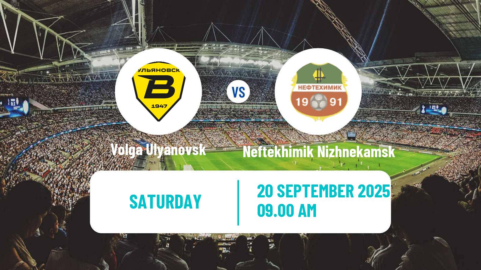 Soccer Russian FNL Volga Ulyanovsk - Neftekhimik Nizhnekamsk