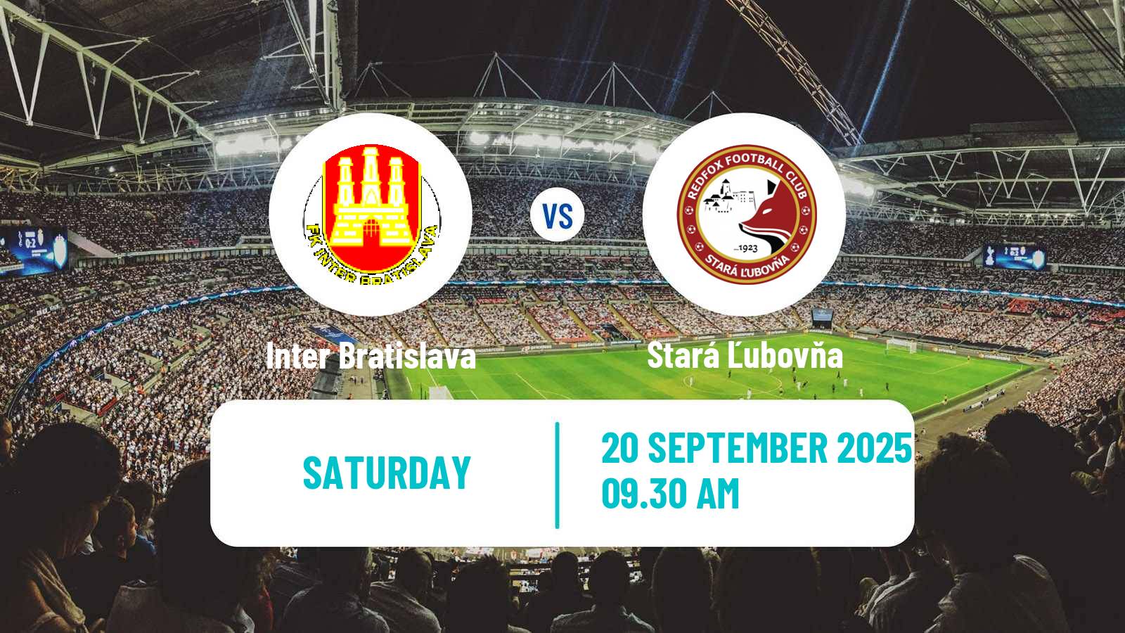 Soccer Slovak 2 Liga Inter Bratislava - Stará Ľubovňa