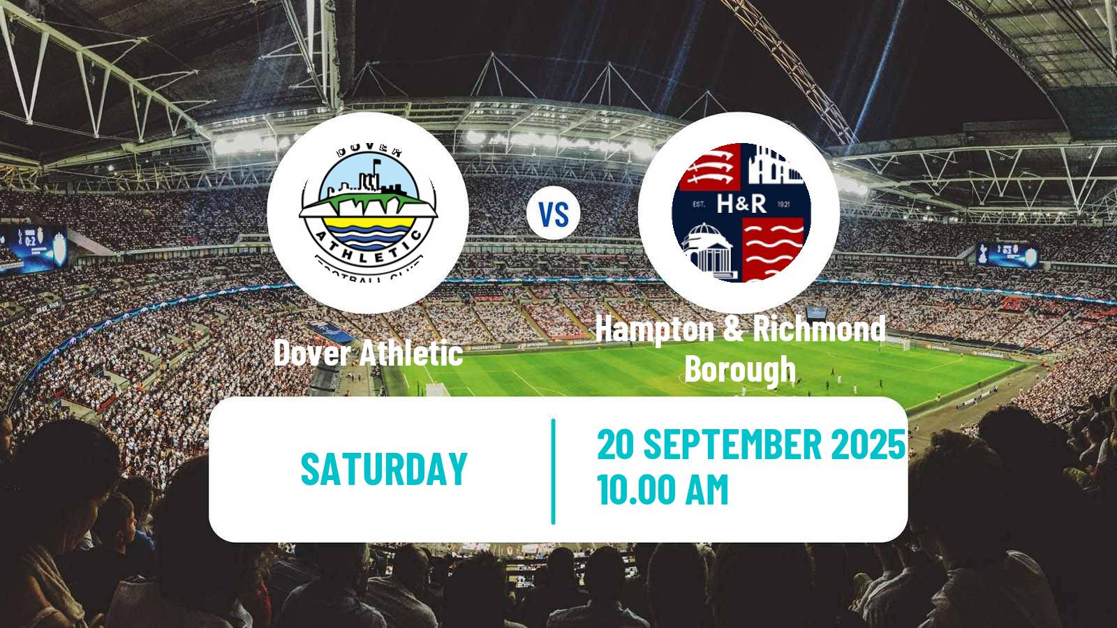 Soccer English National League South Dover Athletic - Hampton & Richmond Borough