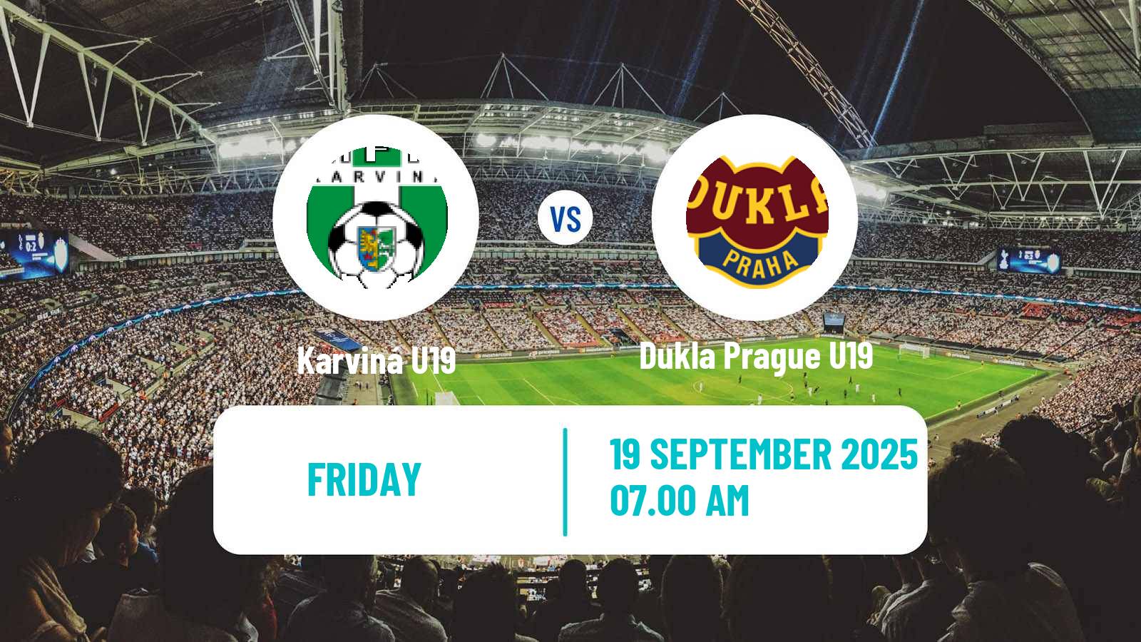 Soccer Czech U19 League Karviná U19 - Dukla Prague U19