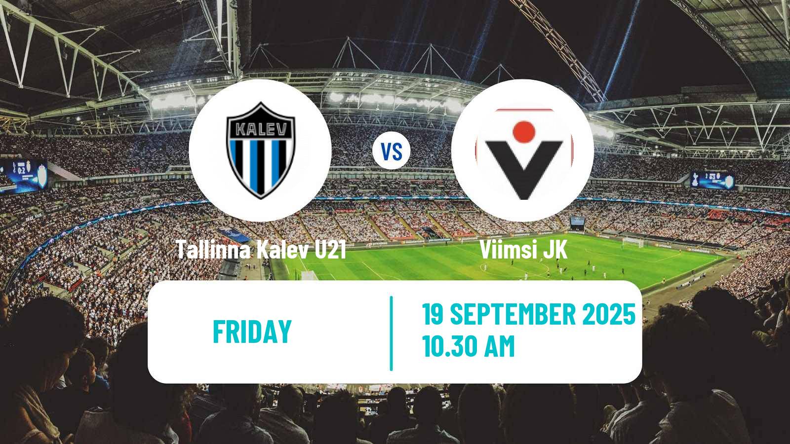 Soccer Estonian Esiliiga Tallinna Kalev U21 - Viimsi JK