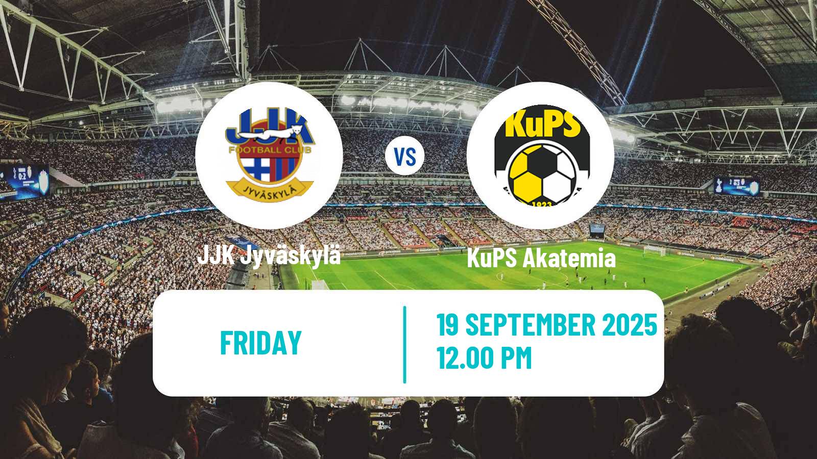 Soccer Finnish Ykkonen JJK Jyväskylä - KuPS Akatemia