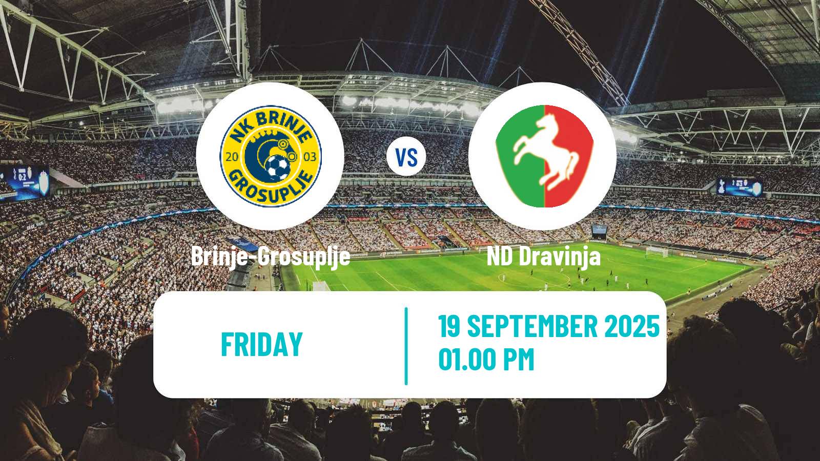 Soccer Slovenian 2 SNL Brinje-Grosuplje - Dravinja