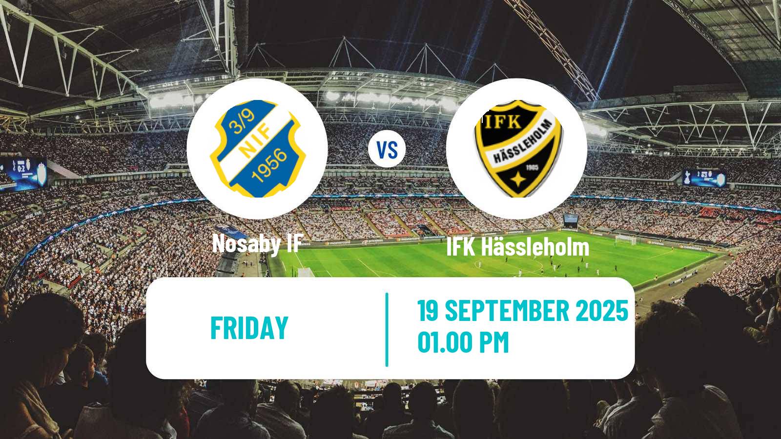 Soccer Swedish Division 2 - Södra Götaland Nosaby - IFK Hässleholm