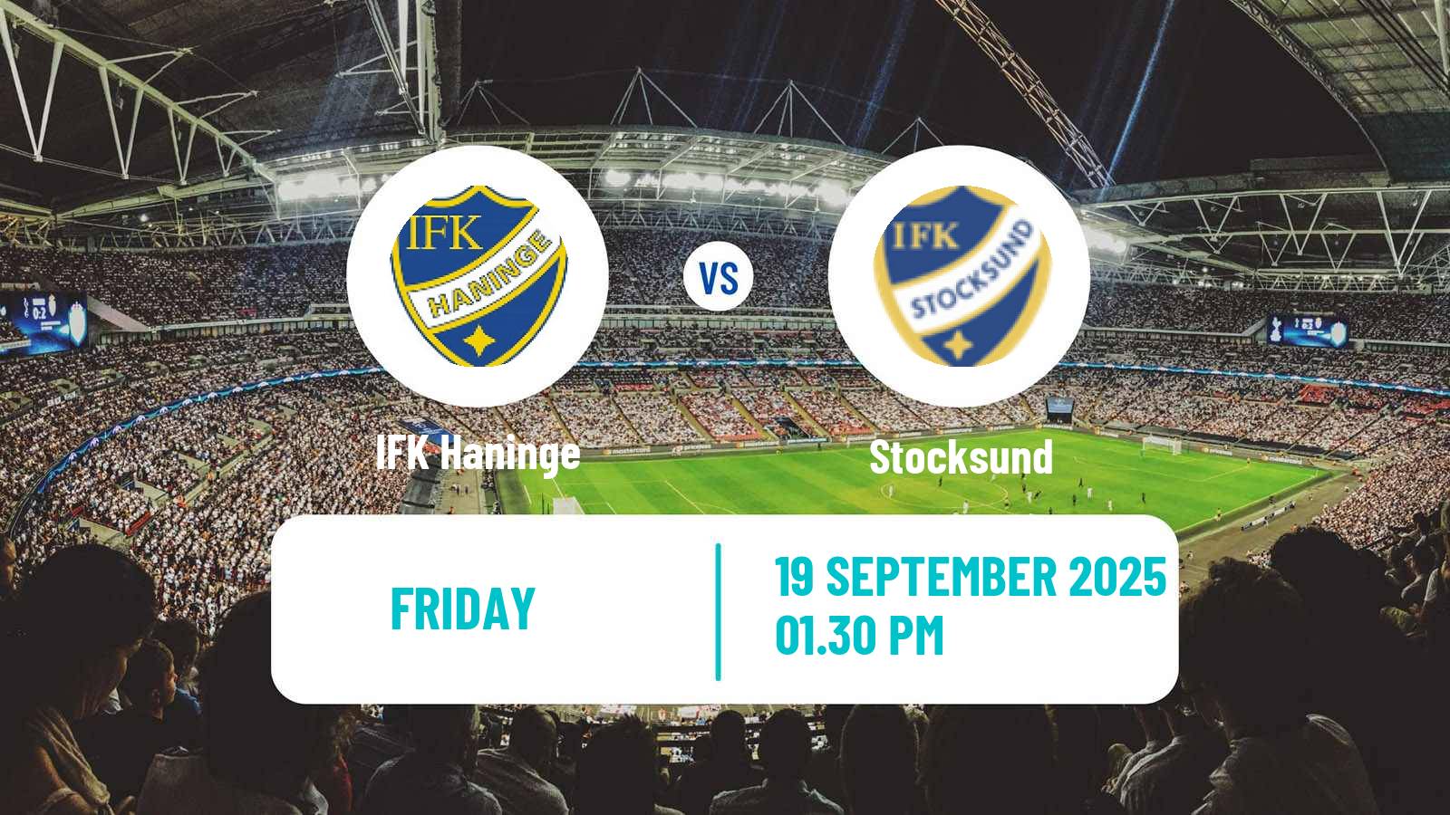 Soccer Swedish Division 1 Norra Haninge - Stocksund
