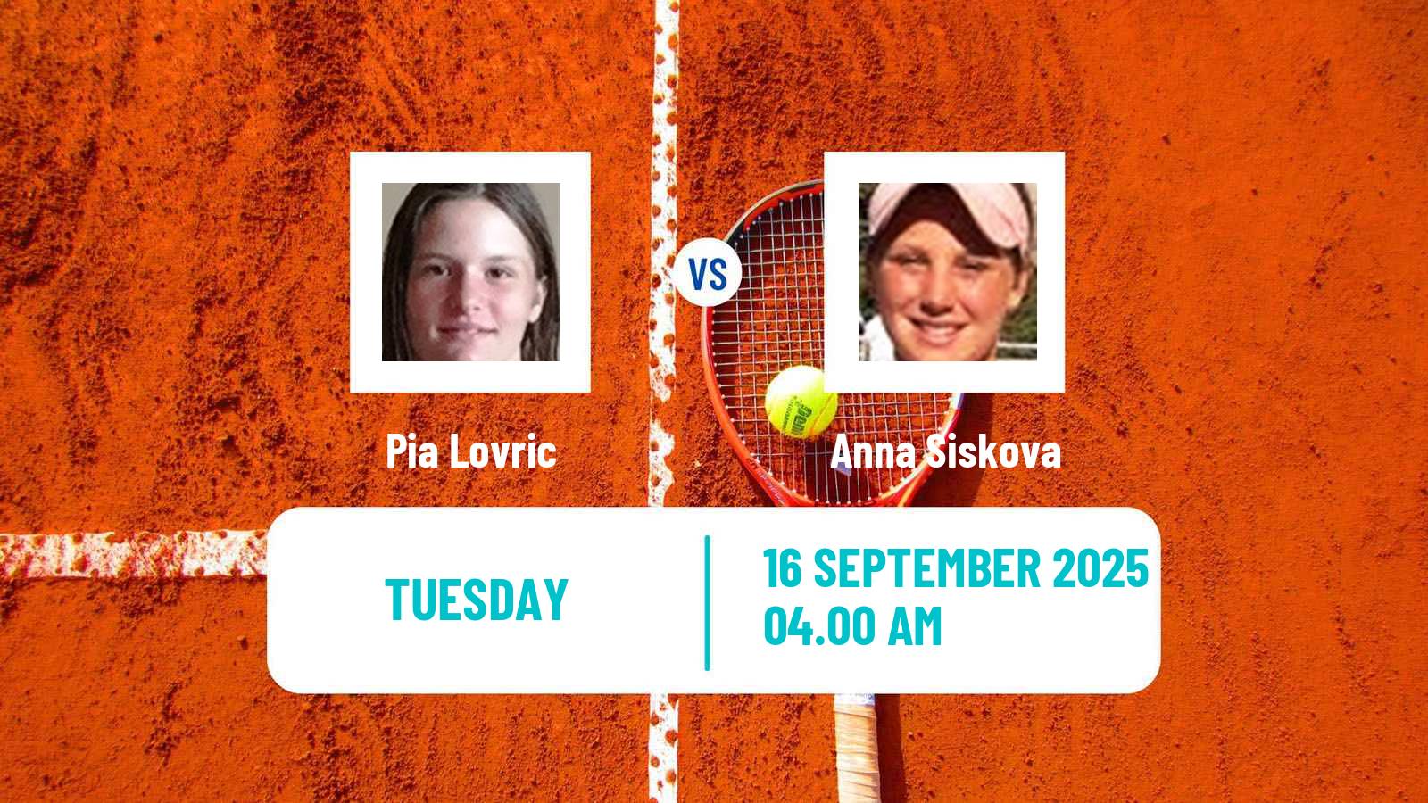 Tennis ITF W75 Kursumlijska Banja 3 Women Pia Lovric - Anna Siskova