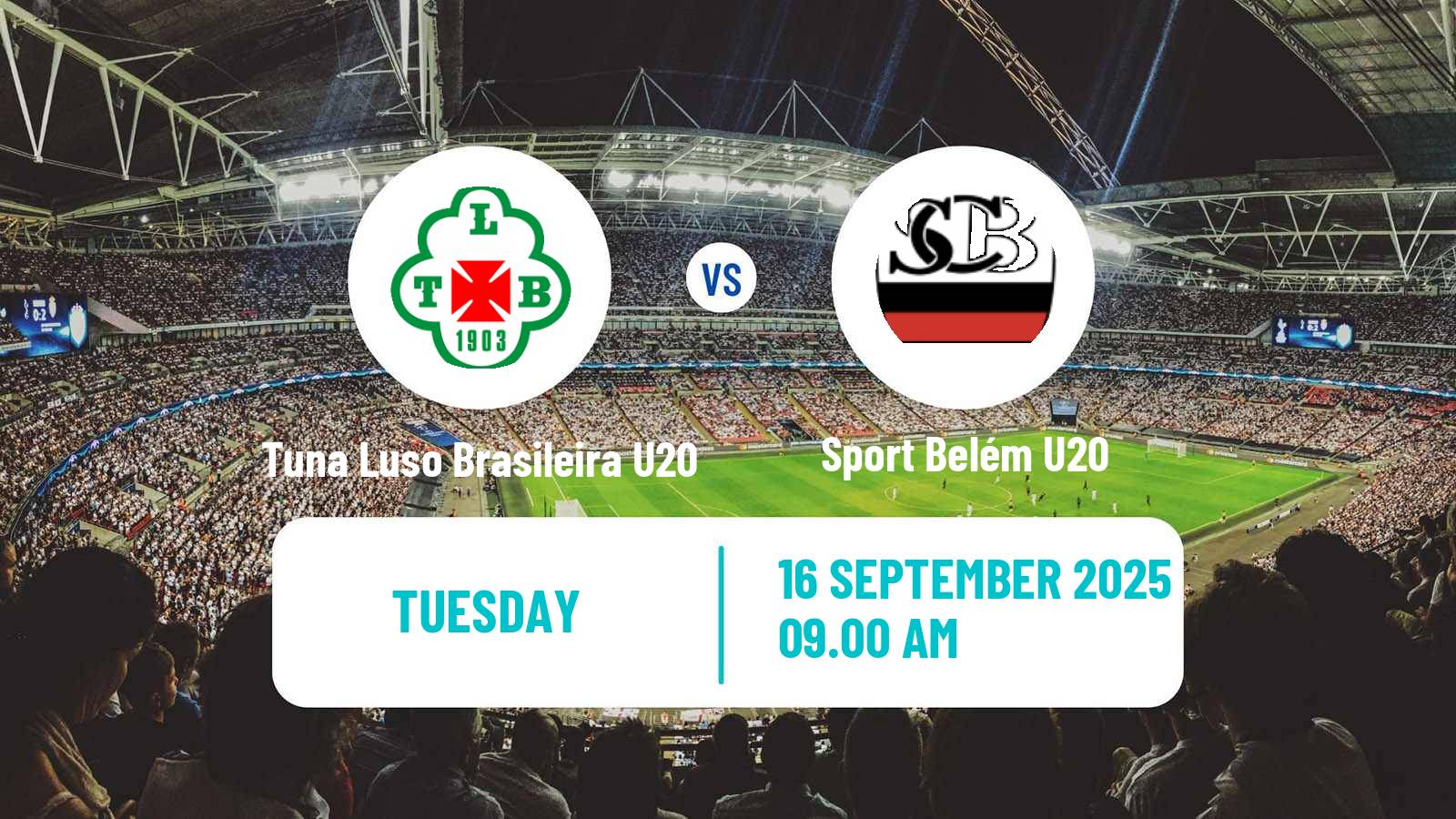Soccer Brazilian Paraense U20 Tuna Luso Brasileira U20 - Sport Belém U20