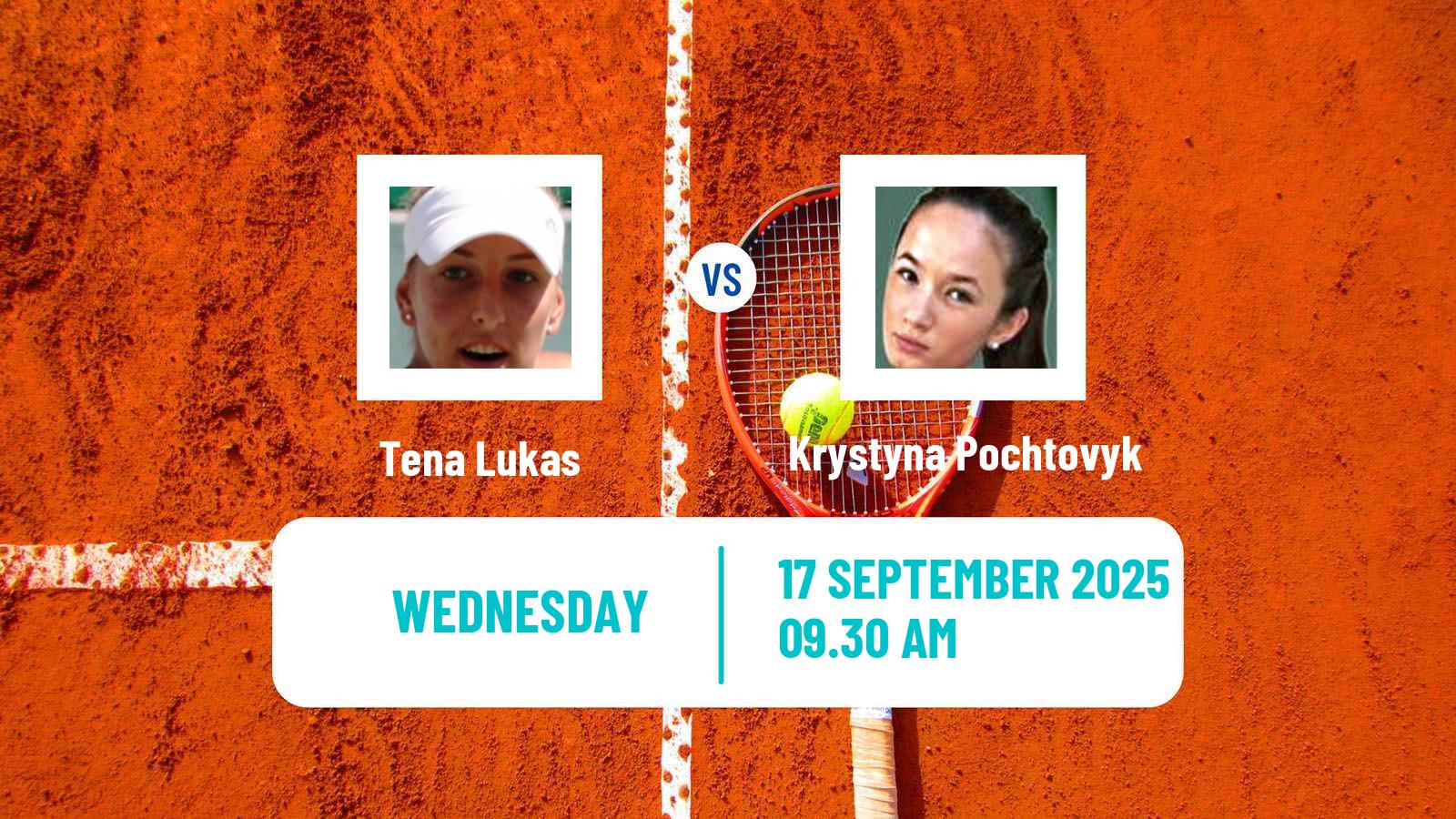 Tennis ITF W75 Kursumlijska Banja 3 Women Tena Lukas - Krystyna Pochtovyk