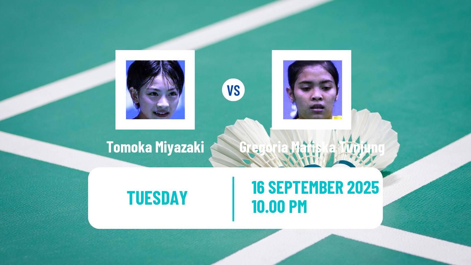 Badminton BWF World Tour China Masters 3 Women Tomoka Miyazaki - Gregoria Mariska Tunjung