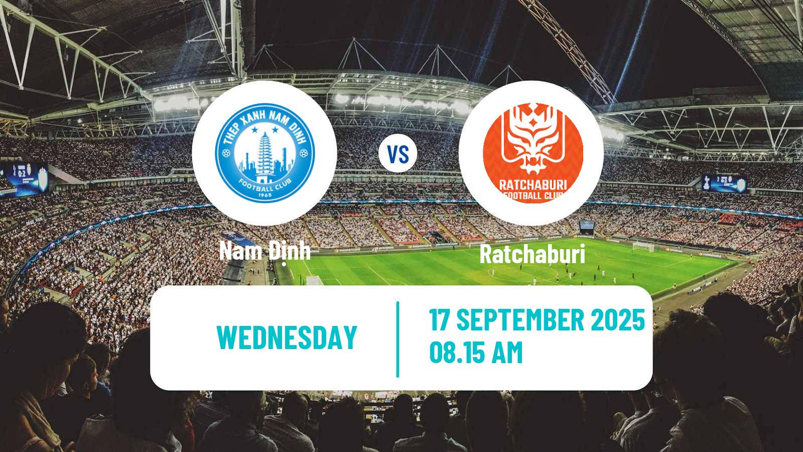 Soccer AFC Champions League 2 Nam Định - Ratchaburi