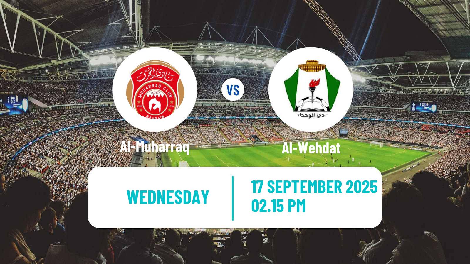 Soccer AFC Champions League 2 Al-Muharraq - Al-Wehdat