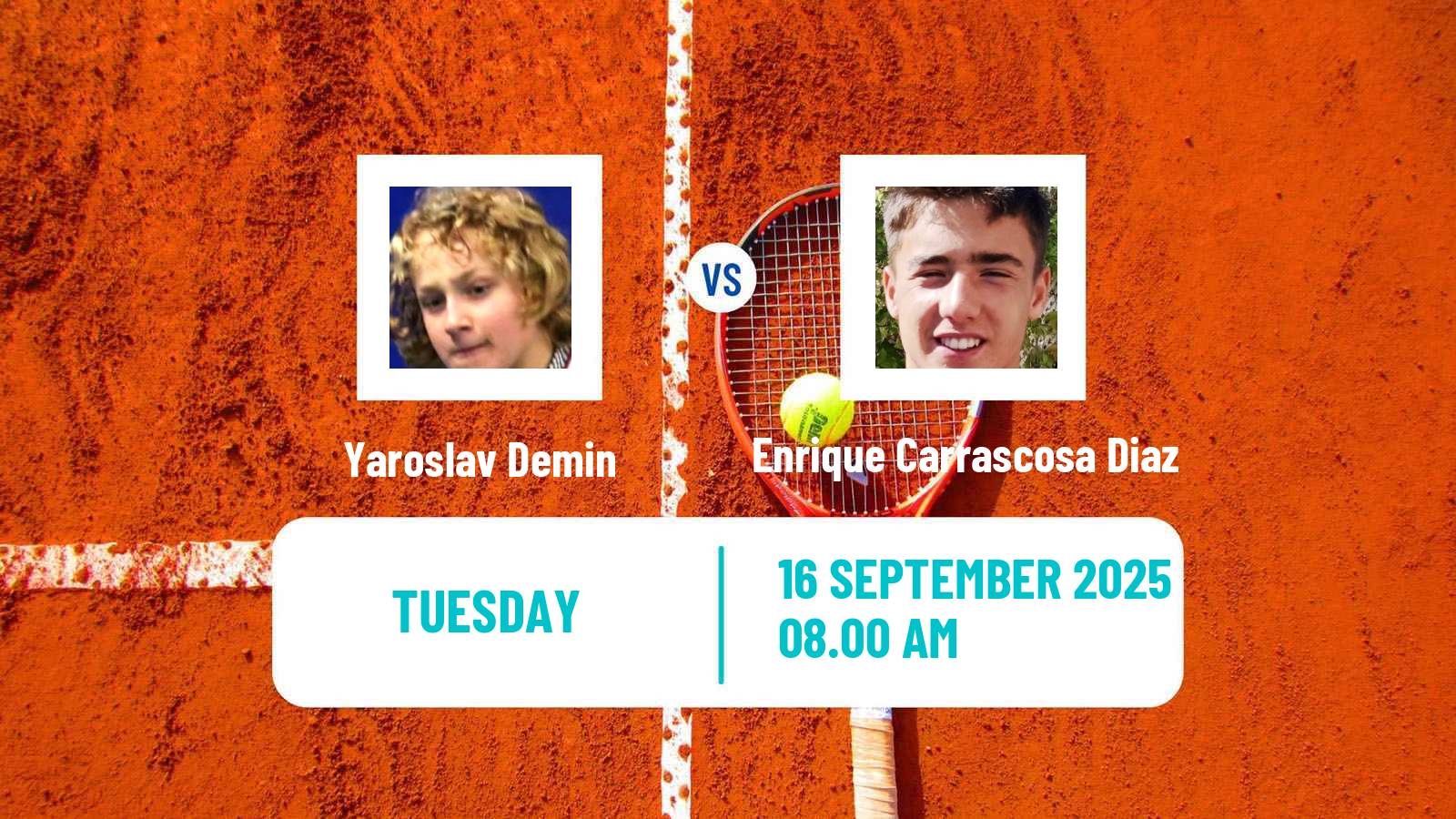 Tennis ITF M15 Melilla Men Yaroslav Demin - Enrique Carrascosa Diaz