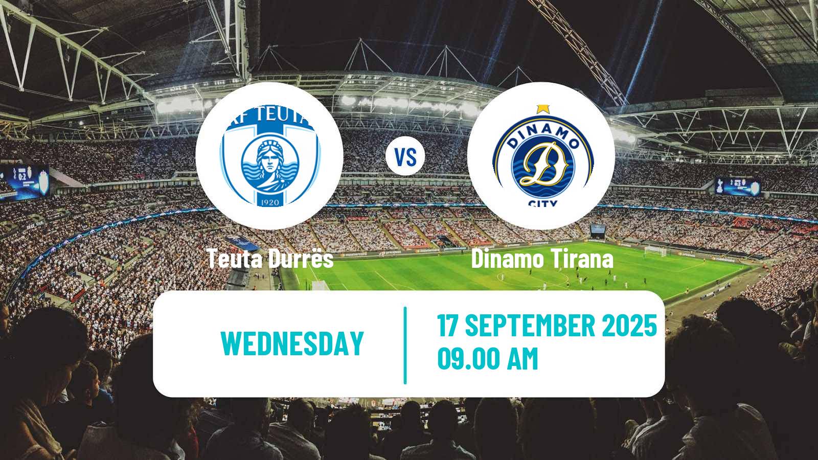 Soccer Albanian Super League Teuta Durrës - Dinamo Tirana