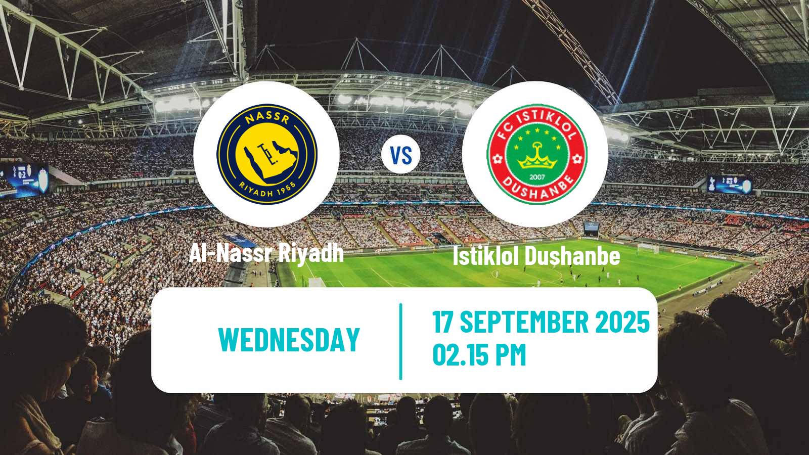 Soccer AFC Champions League 2 Al-Nassr Riyadh - Istiklol Dushanbe