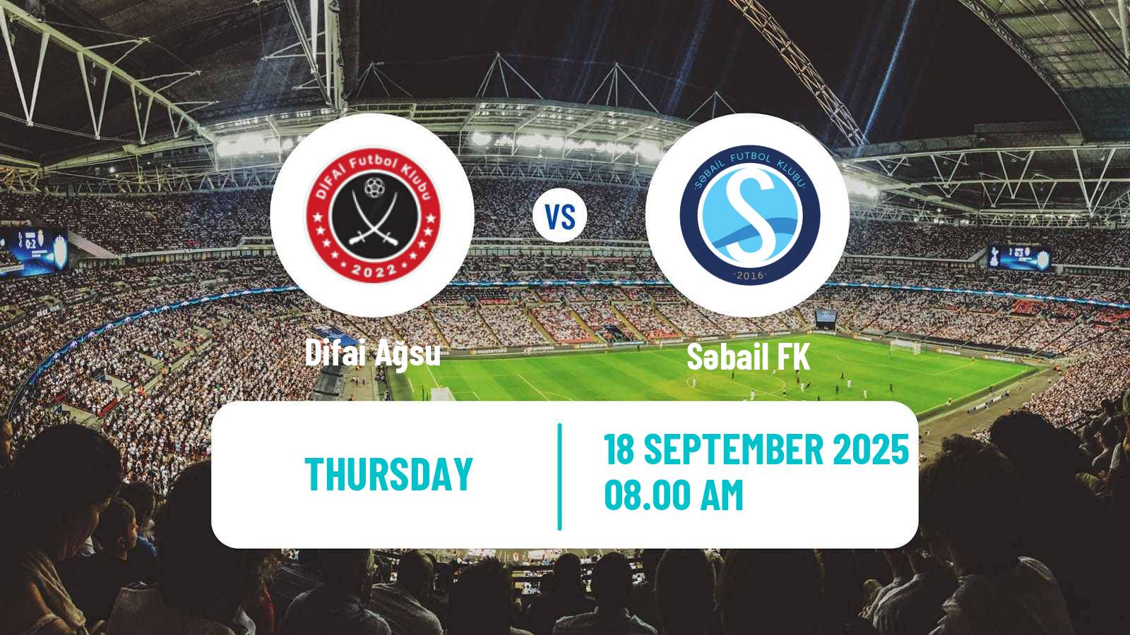 Soccer Azerbaijan First Division Difai Ağsu - Səbail