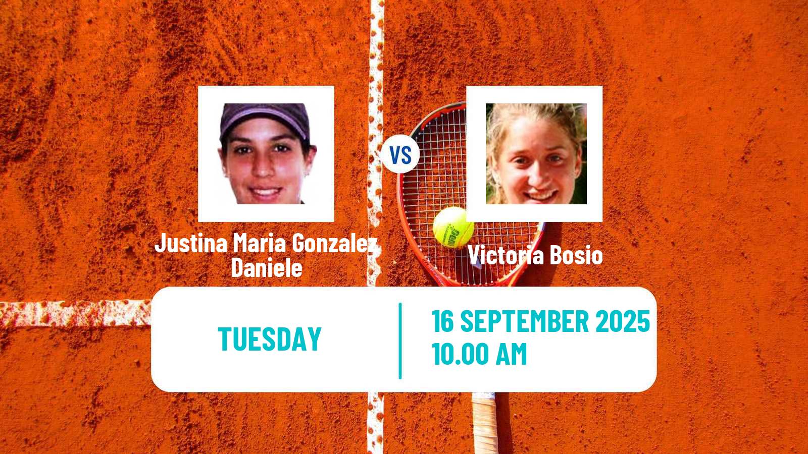 Tennis ITF W15 Lujan Women Justina Maria Gonzalez Daniele - Victoria Bosio