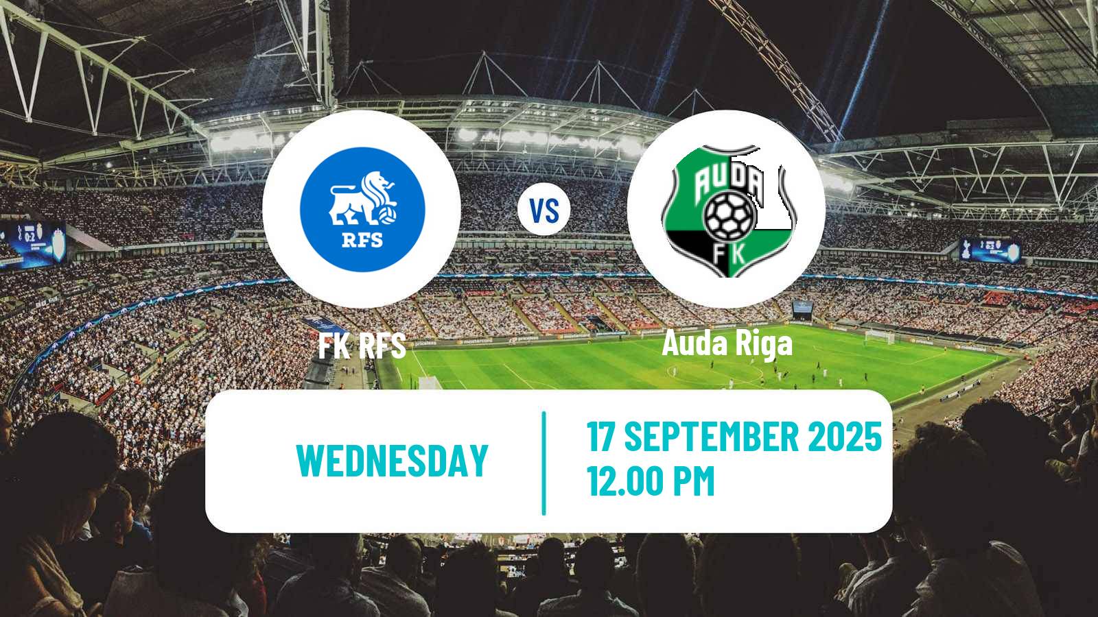 Soccer Latvian Cup RFS - Auda Riga