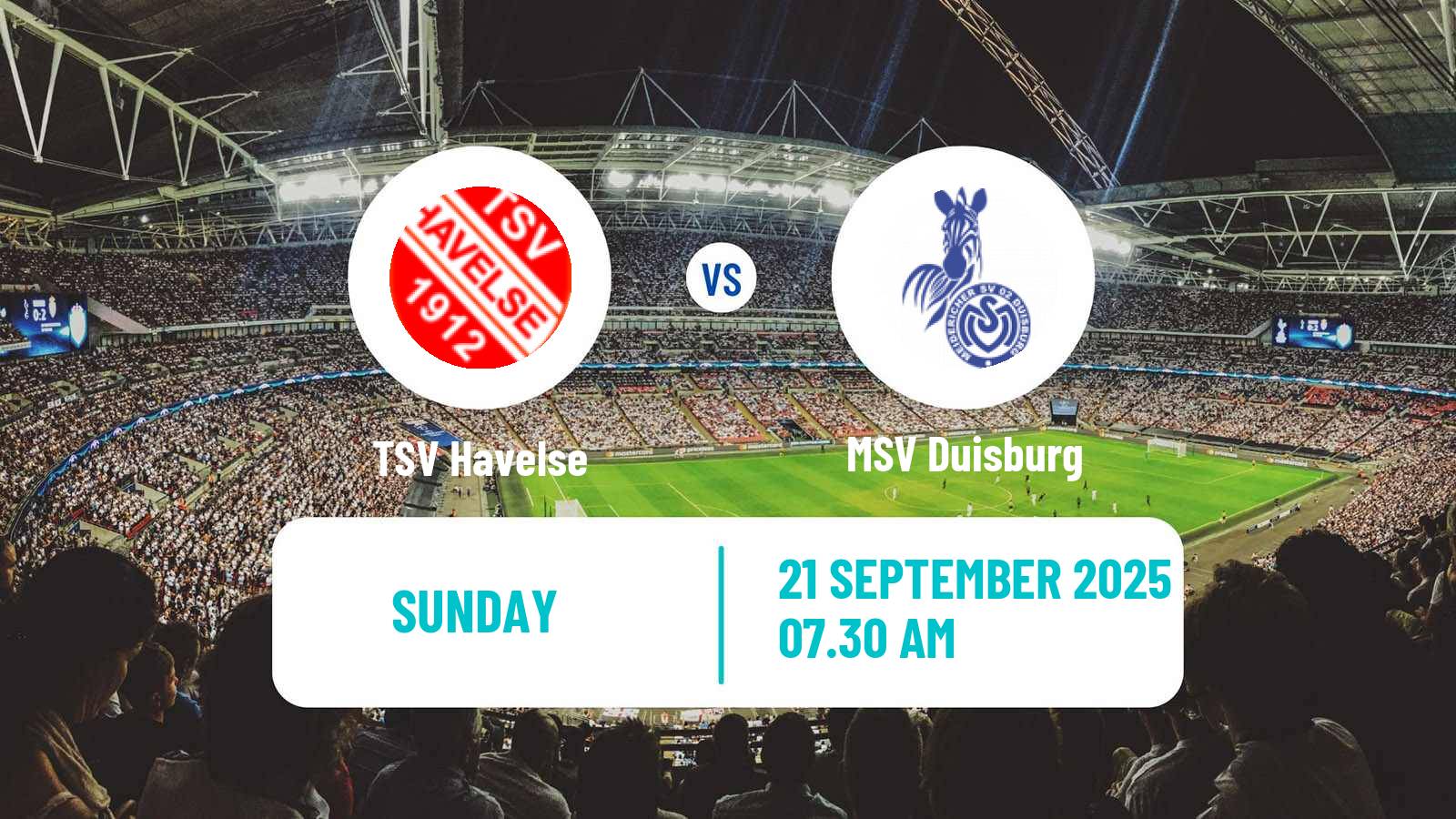 Soccer German 3 Bundesliga TSV Havelse - Duisburg