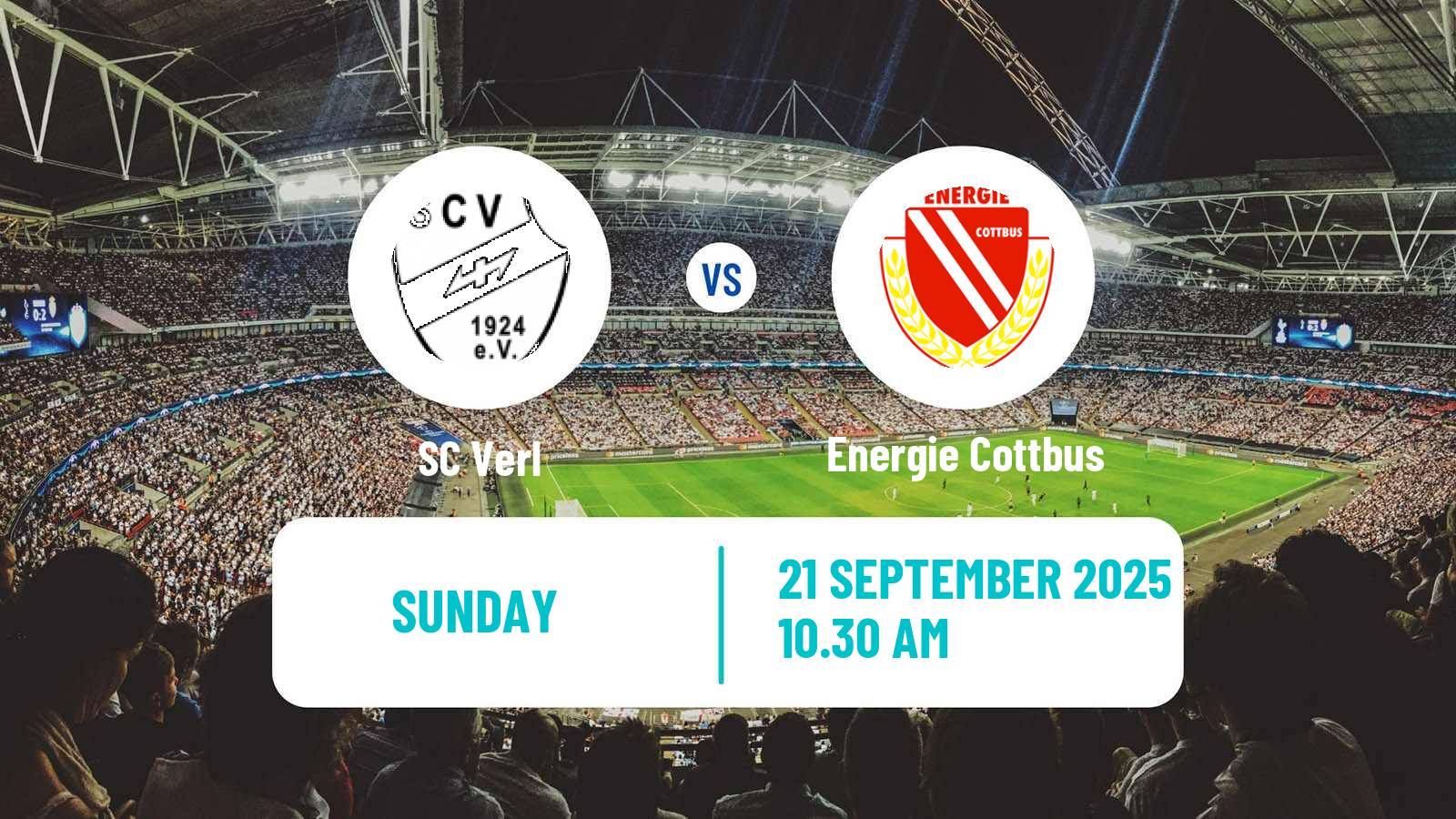Soccer German 3 Bundesliga Verl - Energie Cottbus