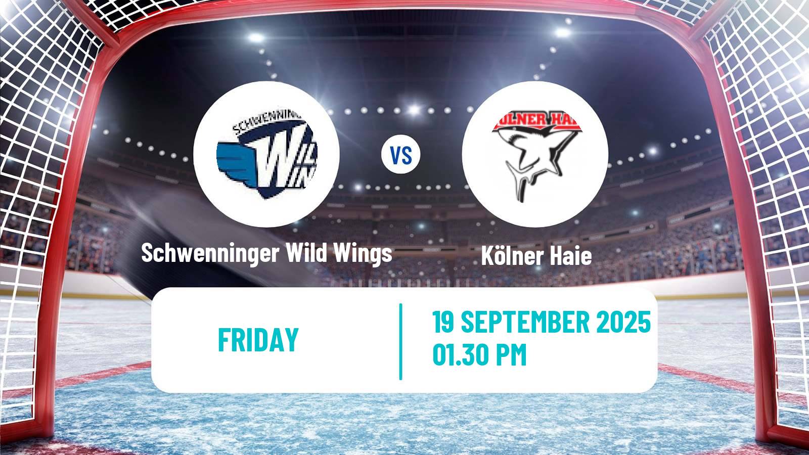 Hockey German Ice Hockey League Schwenninger Wild Wings - Kölner Haie