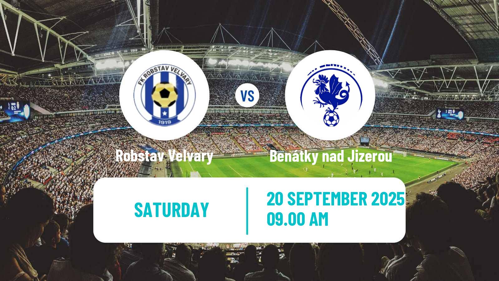 Soccer Czech CFL Group B Robstav Velvary - Benátky nad Jizerou