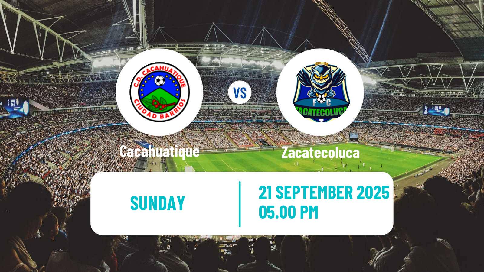Soccer El Salvador Primera Division Cacahuatique - Zacatecoluca