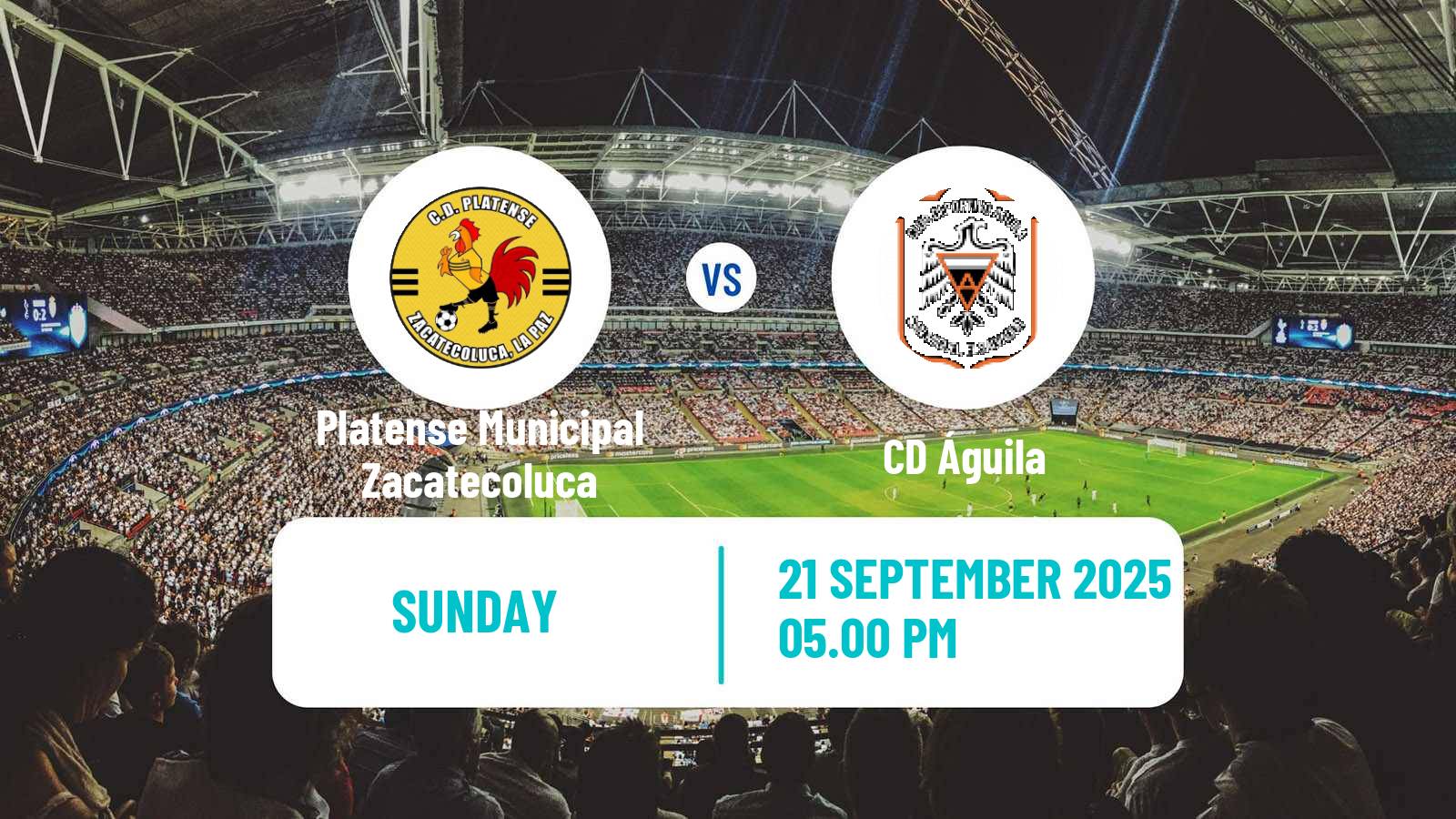 Soccer El Salvador Primera Division Platense Municipal Zacatecoluca - Águila