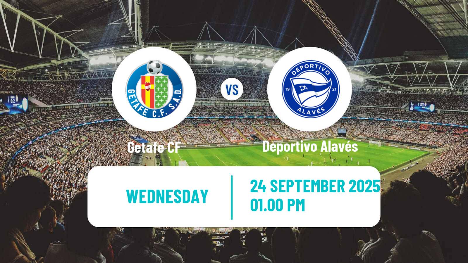 Soccer Spanish LaLiga Getafe - Deportivo Alavés
