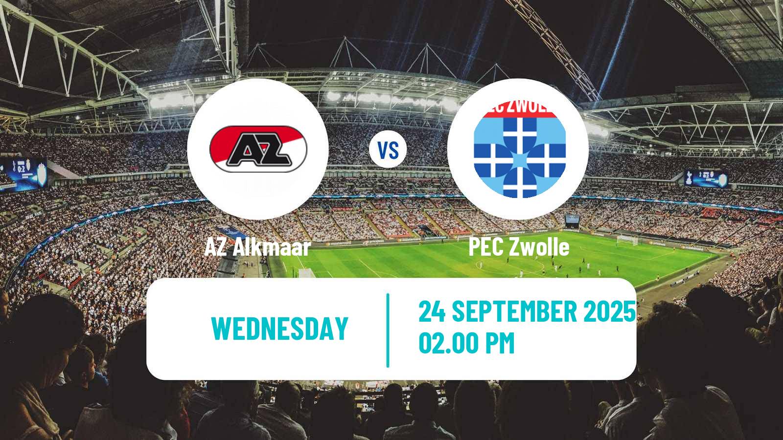 Soccer Dutch Eredivisie AZ Alkmaar - Zwolle