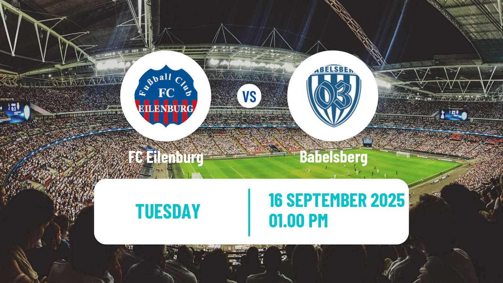 Soccer German Regionalliga Nordost Eilenburg - Babelsberg