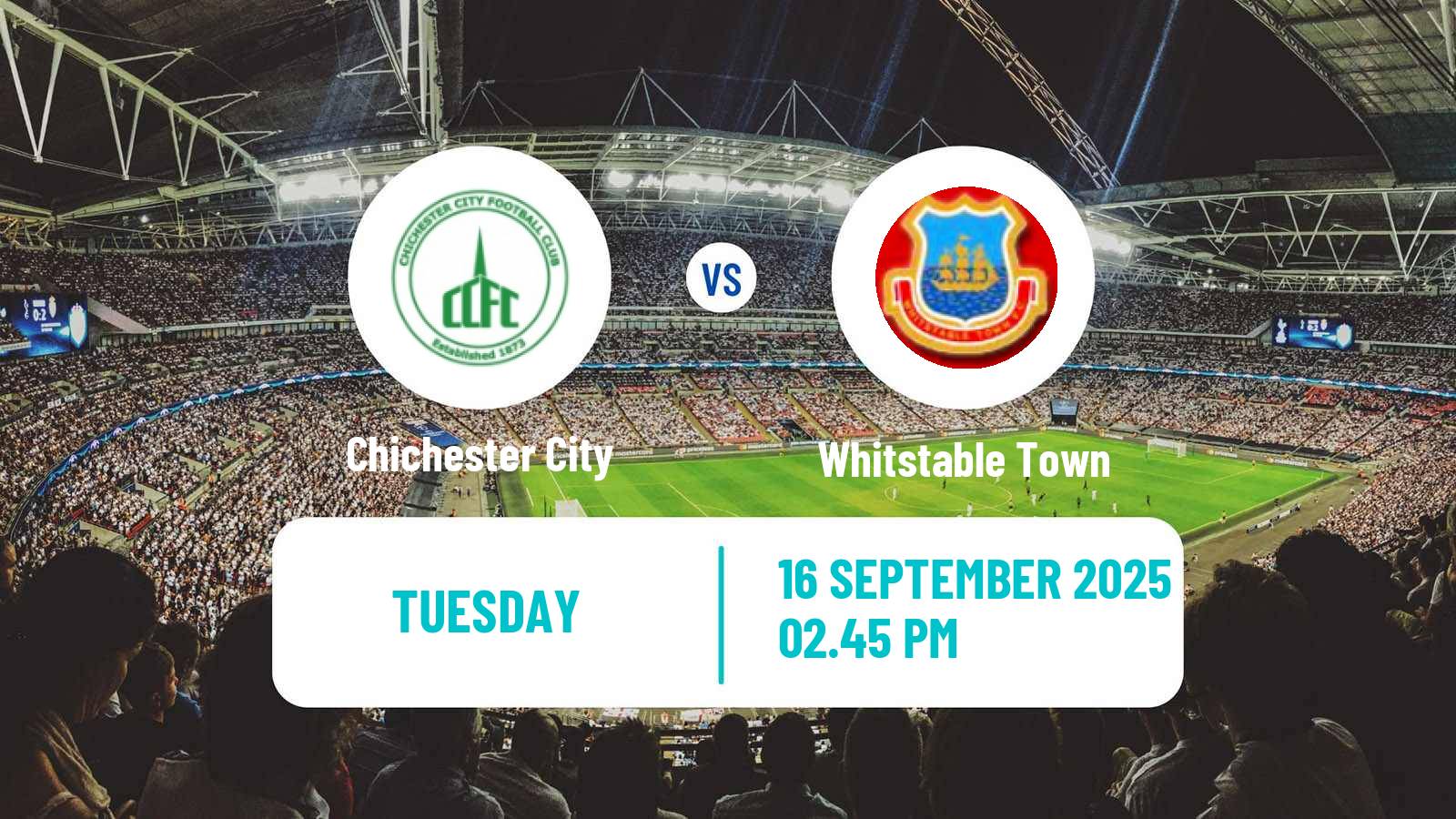 Soccer English FA Cup Chichester City - Whitstable Town
