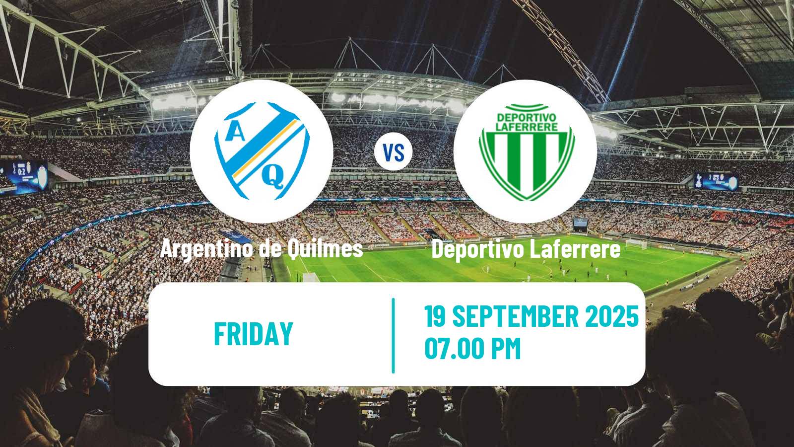 Soccer Argentinian Primera B Argentino de Quilmes - Deportivo Laferrere